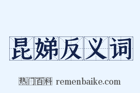 昆娣反义词是什么意思的图片